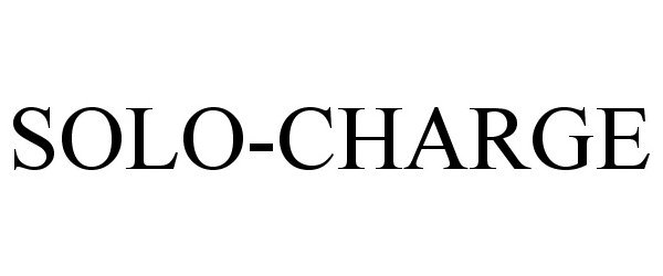 Trademark Logo SOLO-CHARGE