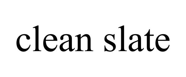 Trademark Logo CLEAN SLATE