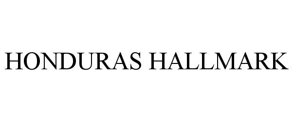  HONDURAS HALLMARK