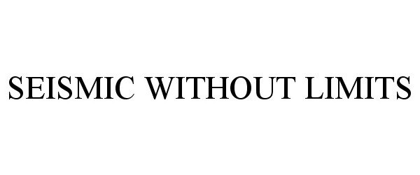 SEISMIC WITHOUT LIMITS