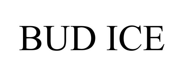 Trademark Logo BUD ICE