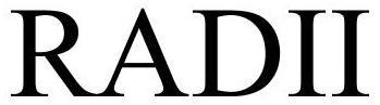 Trademark Logo RADII