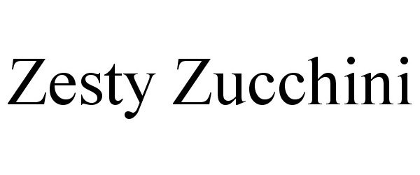  ZESTY ZUCCHINI