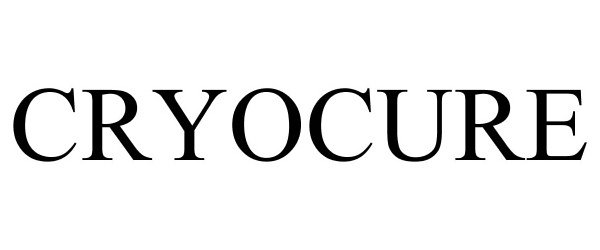 Trademark Logo CRYOCURE