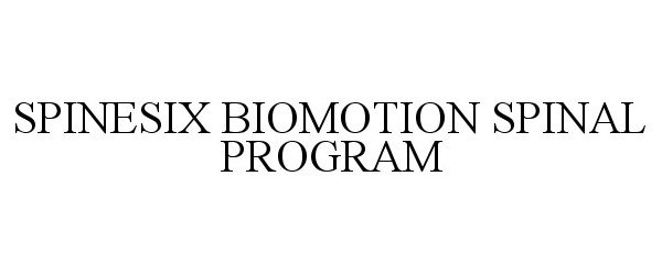  SPINESIX BIOMOTION SPINAL PROGRAM