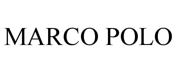 Trademark Logo MARCO POLO