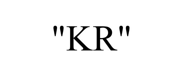 Trademark Logo "KR"