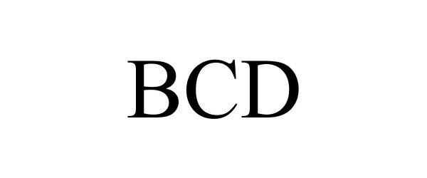 Trademark Logo BCD