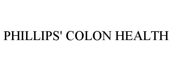  PHILLIPS' COLON HEALTH