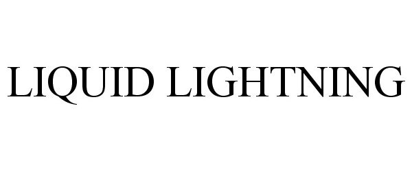 Trademark Logo LIQUID LIGHTNING