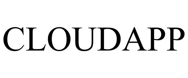 Trademark Logo CLOUDAPP