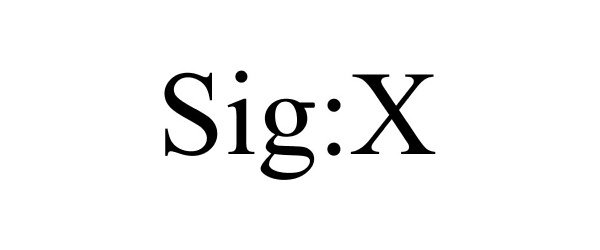  SIG:X