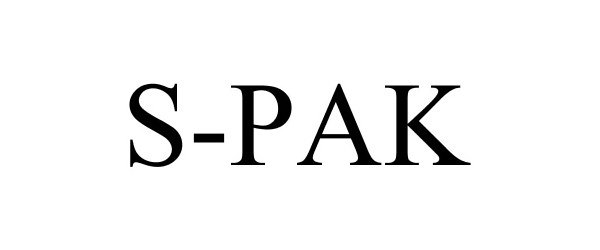 Trademark Logo S-PAK