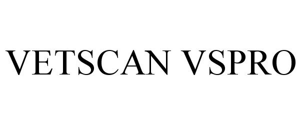 Trademark Logo VETSCAN VSPRO