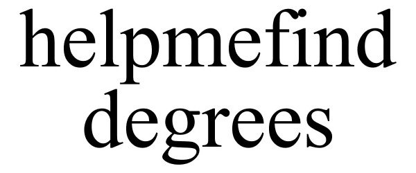 Trademark Logo HELPMEFIND DEGREES