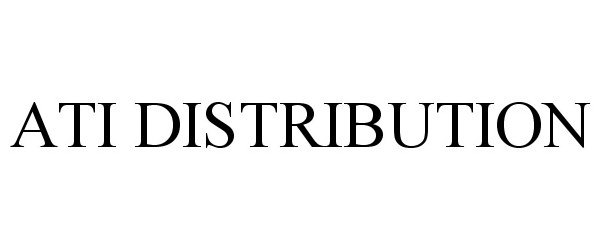 Trademark Logo ATI DISTRIBUTION