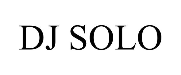 Trademark Logo DJ SOLO