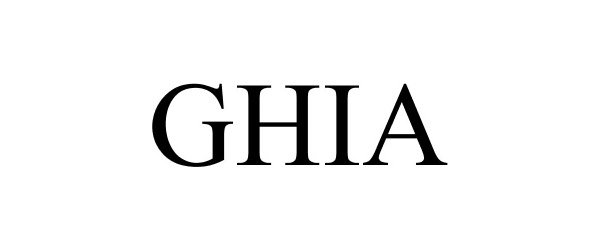 Trademark Logo GHIA