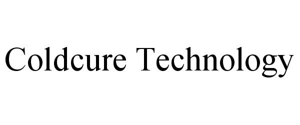 Trademark Logo COLDCURE TECHNOLOGY