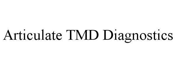 Trademark Logo ARTICULATE TMD DIAGNOSTICS