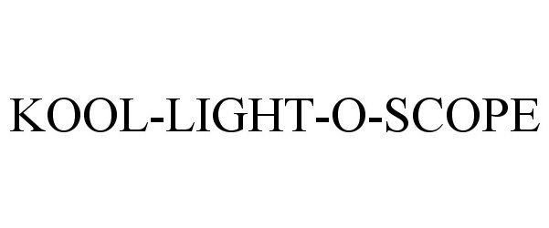 Trademark Logo KOOL-LIGHT-O-SCOPE