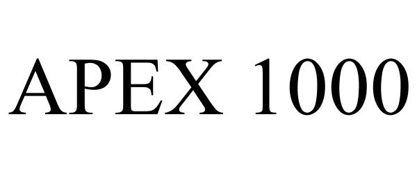 Trademark Logo APEX 1000