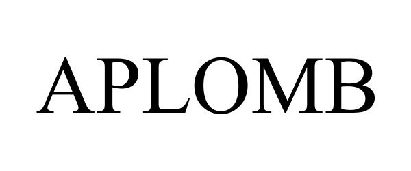 Trademark Logo APLOMB