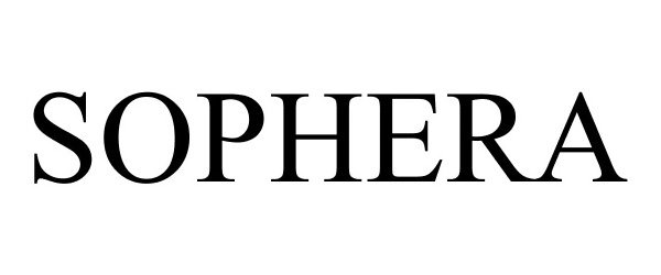 Trademark Logo SOPHERA