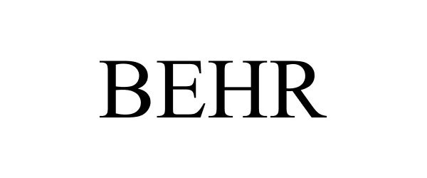 Trademark Logo BEHR