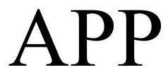 Trademark Logo APP