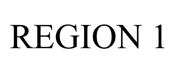 Trademark Logo REGION 1