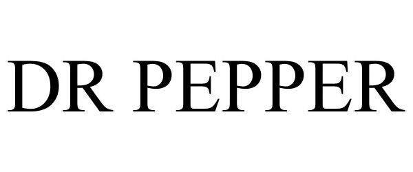 Trademark Logo DR PEPPER
