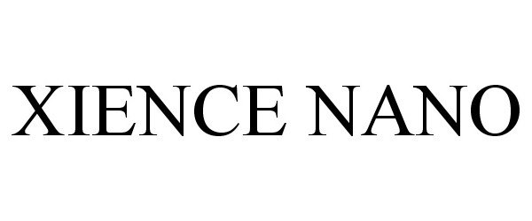Trademark Logo XIENCE NANO