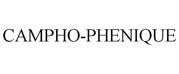 Trademark Logo CAMPHO-PHENIQUE