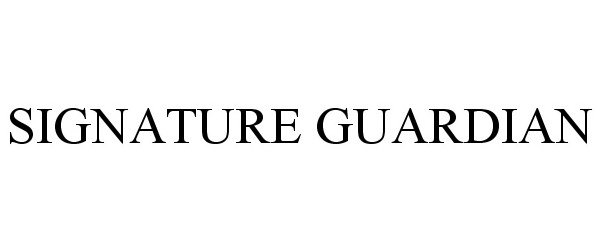 Trademark Logo SIGNATURE GUARDIAN