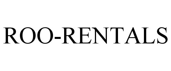 Trademark Logo ROO-RENTALS