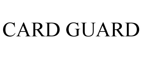 Trademark Logo CARD GUARD