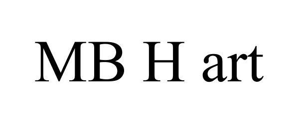 Trademark Logo MB H ART