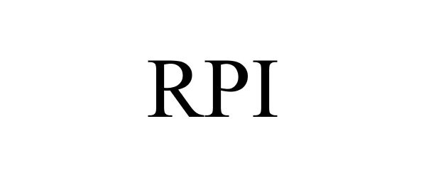 Trademark Logo RPI