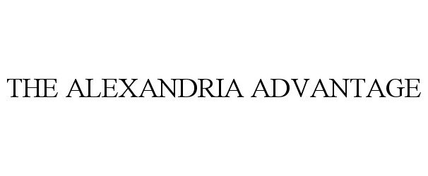 Trademark Logo THE ALEXANDRIA ADVANTAGE