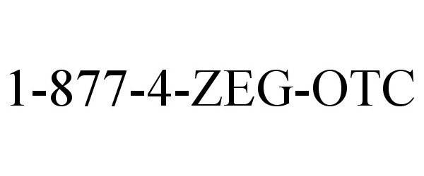 Trademark Logo 1-877-4-ZEG-OTC