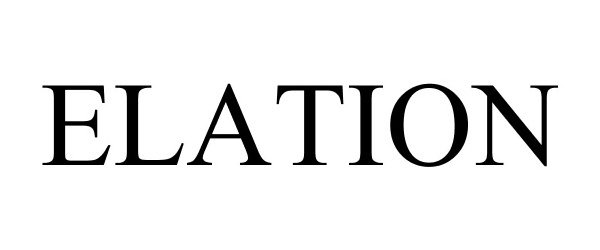 Trademark Logo ELATION