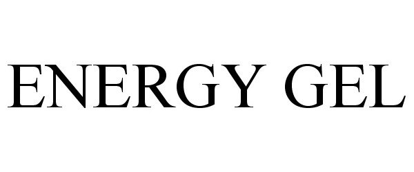 Trademark Logo ENERGY GEL