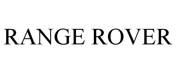 Trademark Logo RANGE ROVER