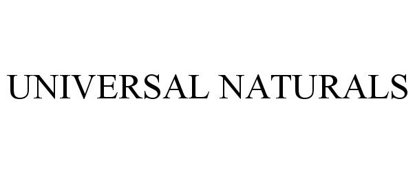 UNIVERSAL NATURALS
