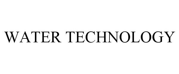 Trademark Logo WATER TECHNOLOGY