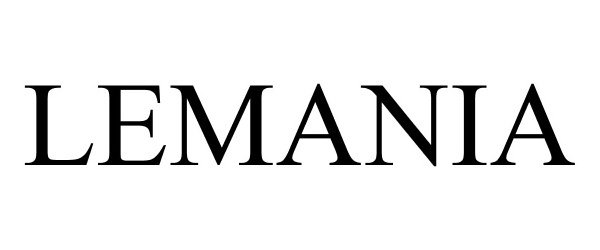 Trademark Logo LEMANIA