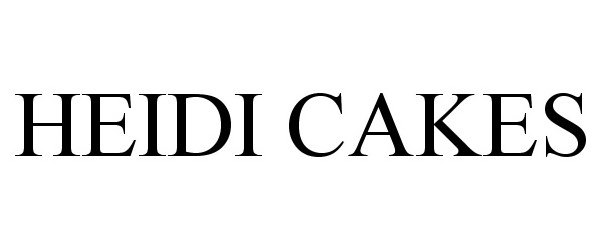Trademark Logo HEIDI CAKES