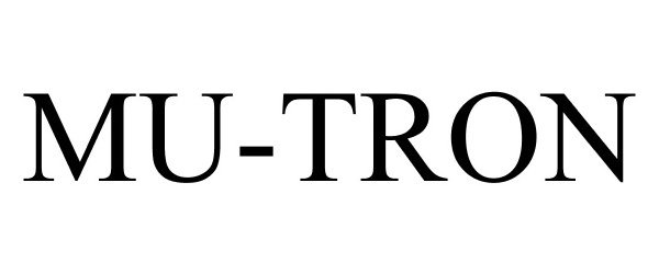 Trademark Logo MU-TRON