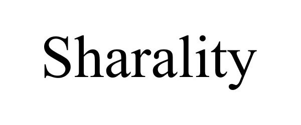 Trademark Logo SHARALITY